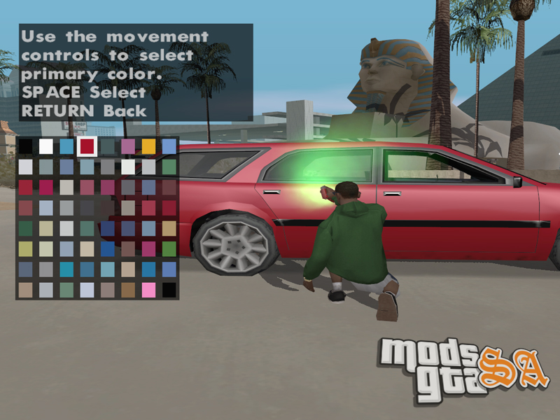 Mods GTA San Andreas Mod Pintar Carro com Tinta Spray